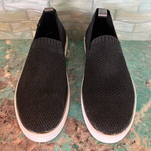 Michael Kors Skyler Slip On Shoe Black Gold 6.5